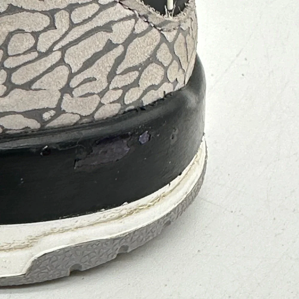 Nike DM0967-010 Youth 7Y Sneakers Air Jordan 3 Retro OG GS Black Cement 2024